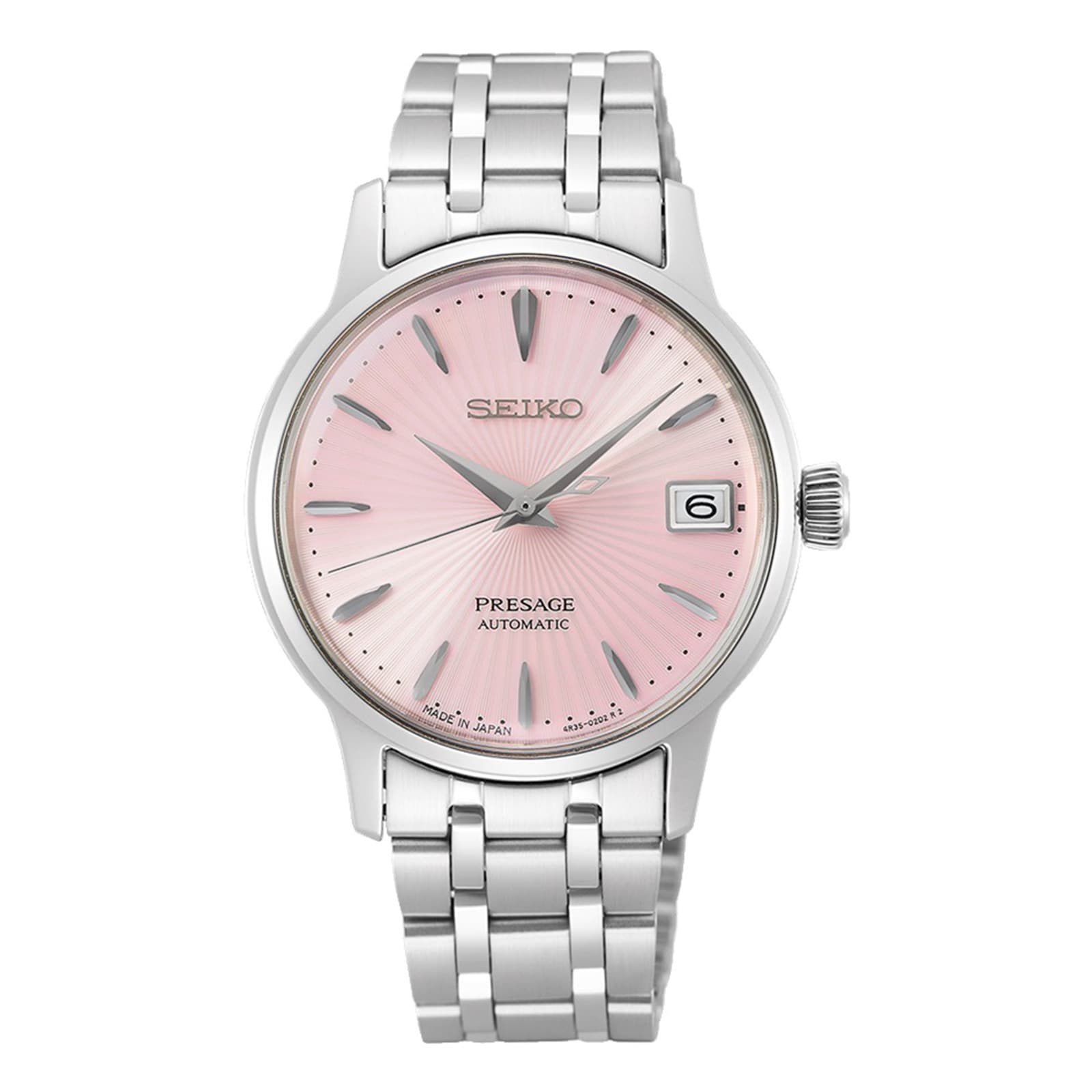 Presage Cocktail Time Cosmopolitan 34mm Ladies Watch Pink