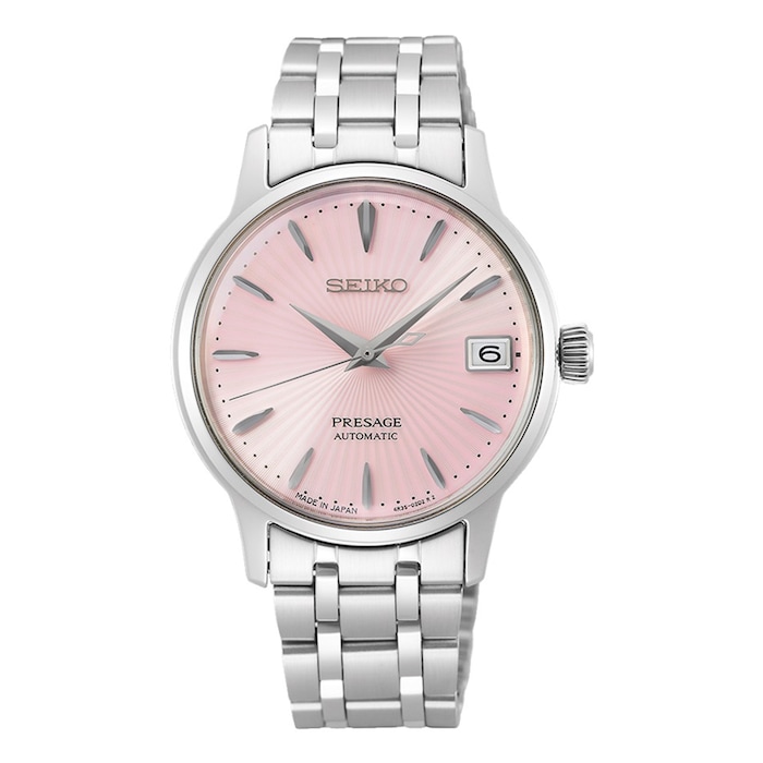 Seiko Presage Cocktail Time Cosmopolitan 34mm Ladies Watch Pink