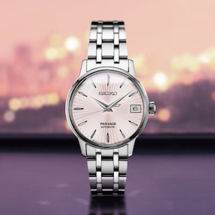 Seiko Presage Presage Cocktail Time Cosmopolitan 34mm Ladies Watch Pink