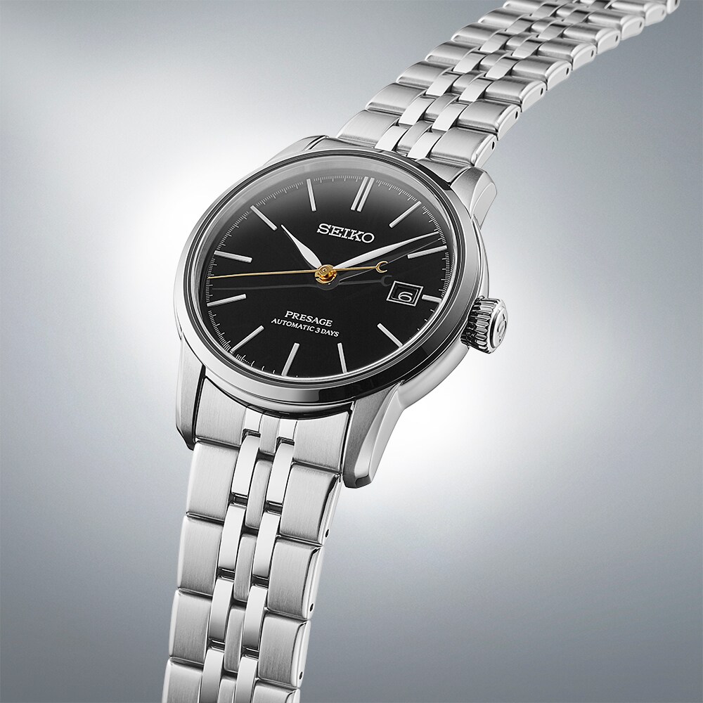 Seiko Presage Presage Craftsmanship Series With Unique Urushi Lacquer Black 40.5mm Mens Strap Watch