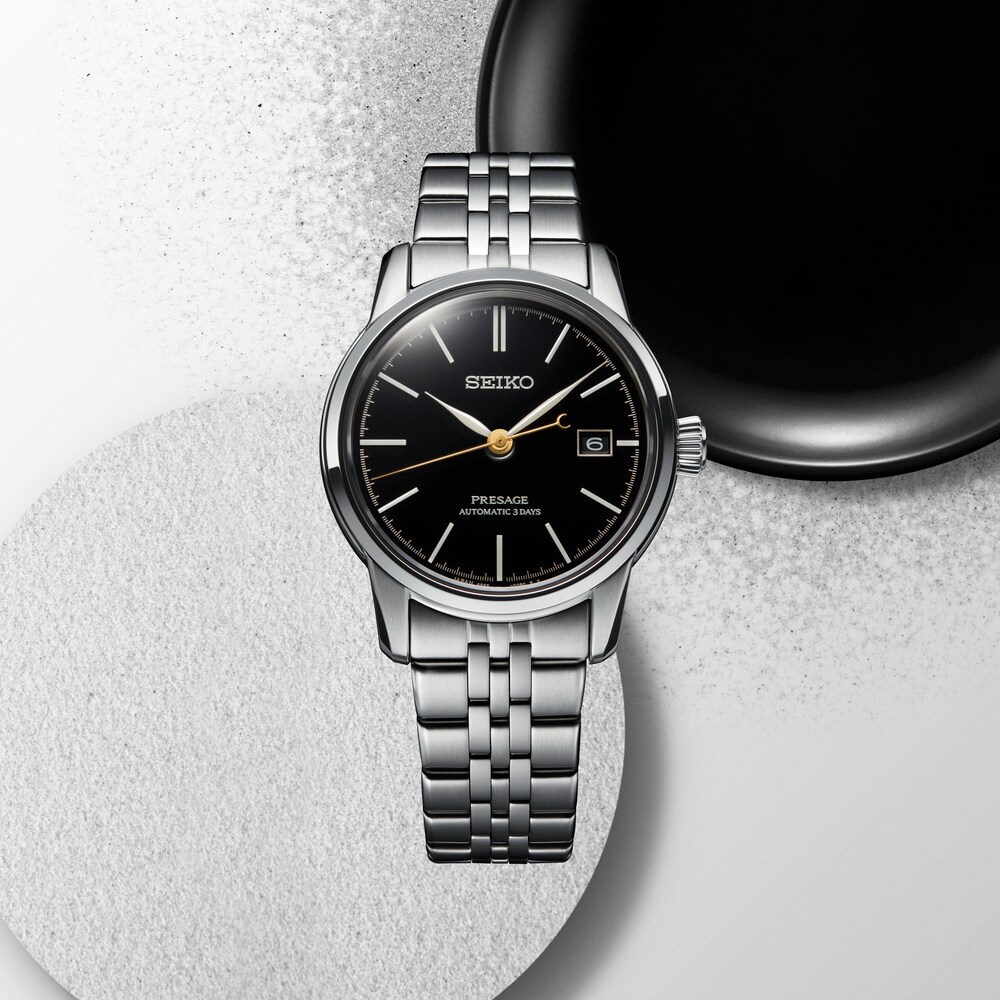 Seiko Presage Presage Craftsmanship Series With Unique Urushi Lacquer Black 40.5mm Mens Strap Watch