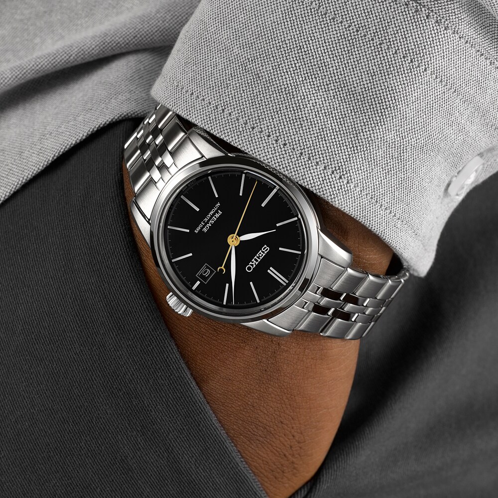 Seiko Presage Presage Craftsmanship Series With Unique Urushi Lacquer Black 40.5mm Mens Strap Watch