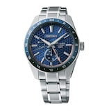 Seiko Presage Sharp Edged Series GMT 42mm Mens Watch Blue