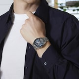 Seiko Presage Sharp Edged Series GMT 42mm Mens Watch Blue