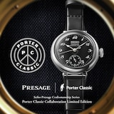 Seiko Presage Presage Craftsmanship Series Limited Edition Black Enamel Dial Strap 35mm Watch Porter Classic Collaboration