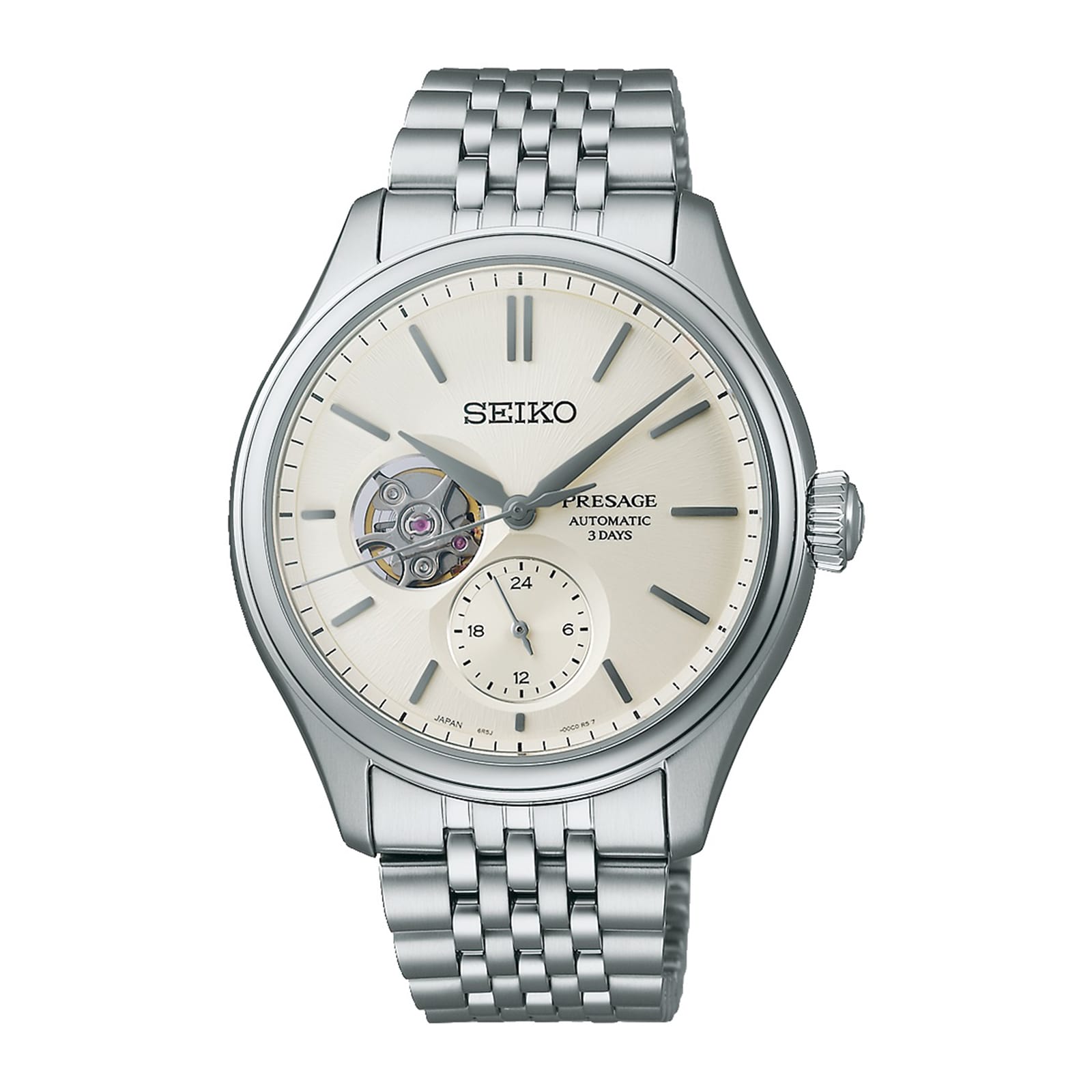 Presage Classic Series Shiro iro Open Heart 40mm Mens Watch White