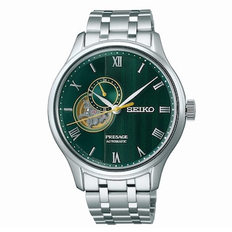 Seiko Presage 'Japanese Zen Gardens' in Fern Green 41.8mm Mens Watch