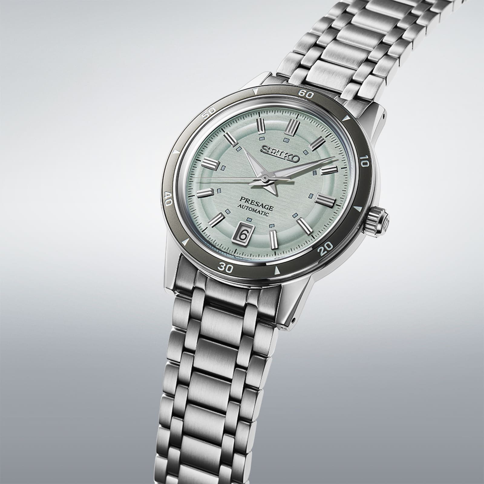 Seiko Presage Presage Style 60s 39.5mm Mens Watch Ice Green Seiko Presage Presage Style 60s 39.5mm Mens Watch Ice Green