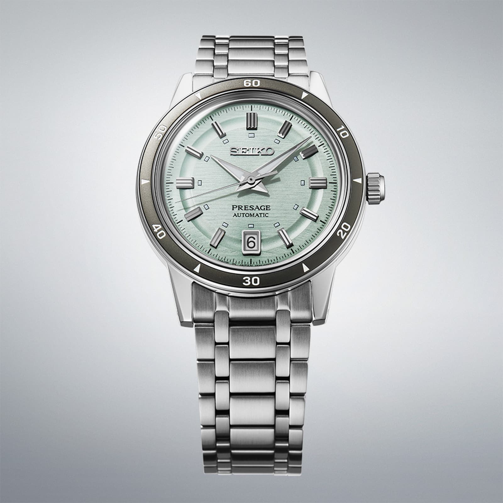 Seiko Presage Presage Style 60s 39.5mm Mens Watch Ice Green Seiko Presage Presage Style 60s 39.5mm Mens Watch Ice Green