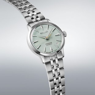 Seiko Presage Presage 'Frozen Mojito' Diamond Cocktail Time 34mm Ladies Watch