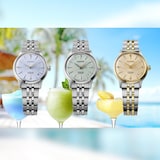 Seiko Presage Presage 'Frozen Mojito' Diamond Cocktail Time 34mm Ladies Watch