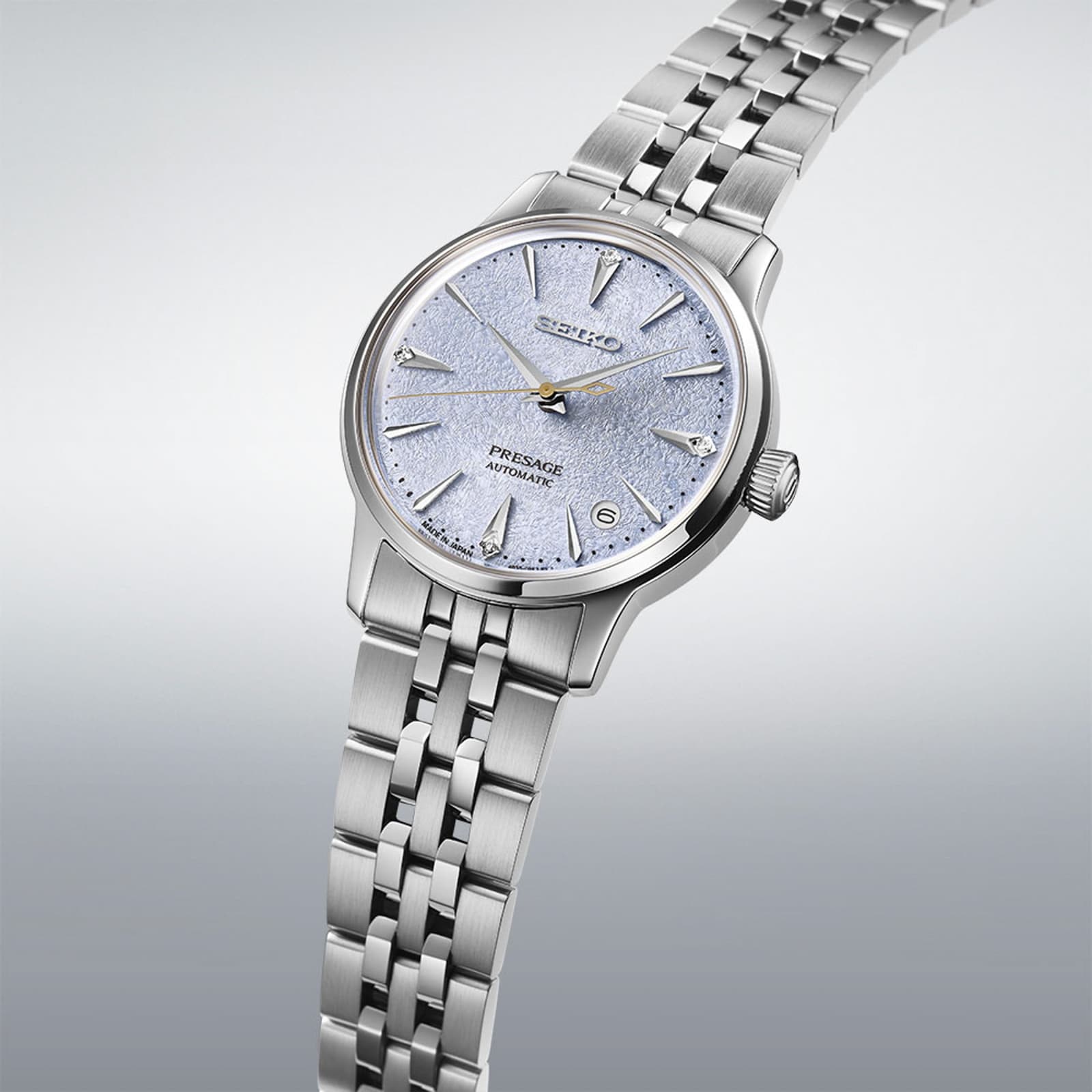 Seiko Presage Presage 'Frozen Skydiving' Diamond Cocktail Time 34mm Ladies Watch