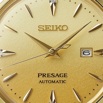 Seiko Presage Presage Cocktail Time 'Eggnog' 30mm Ladies Watch Gold Ombre Dial