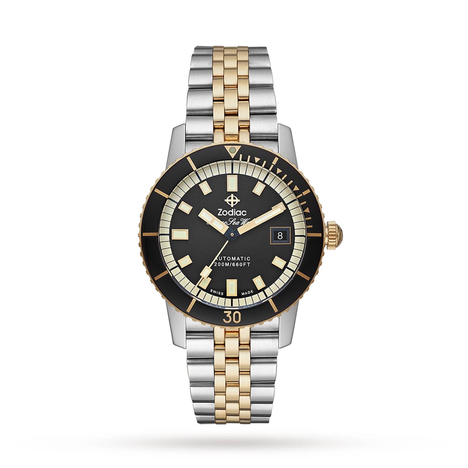 Zodiac Super Sea Wolf Automatic Two-Tone 40mm Mens Watch