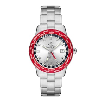 Zodiac Limited Edition Super Sea Wolf World Time Automatic Stainless Steel 40mm