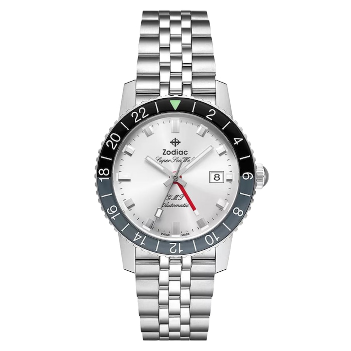 Zodiac Super Sea Wolf GMT Automatic Stainless Steel Watch