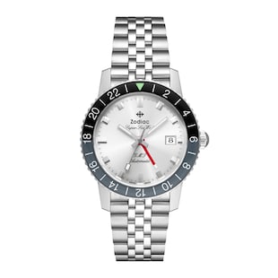 Zodiac Super Sea Wolf GMT Automatic Stainless Steel Watch