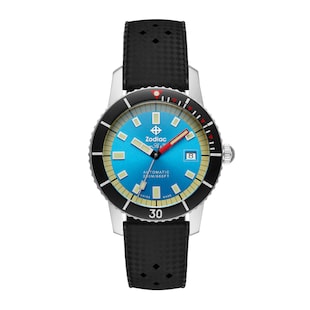 Zodiac Super Sea Wolf Compression Diver Automatic Rubber Strap Watch