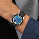 Zodiac Super Sea Wolf Compression Diver Automatic Rubber Strap Watch