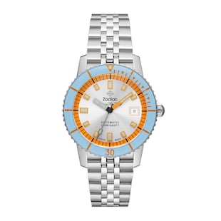 Zodiac Super Sea Wolf Compression Diver Automatic Stainless Steel Watch