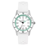 Zodiac Compression Diver Automatic White Rubber Watch