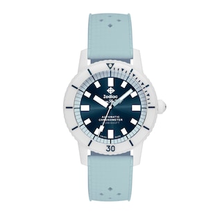 Zodiac Super Sea Wolf Ceramic Compression Diver Automatic Rubber Strap Watch