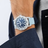 Zodiac Super Sea Wolf Ceramic Compression Diver Automatic Rubber Strap Watch