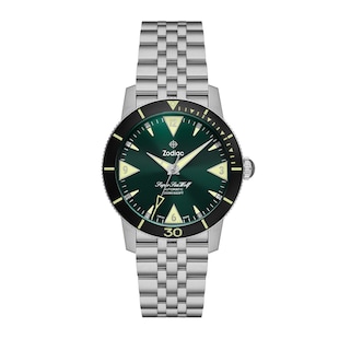 Zodiac Super Sea Wolf Skin Diver Automatic Stainless Steel Watch