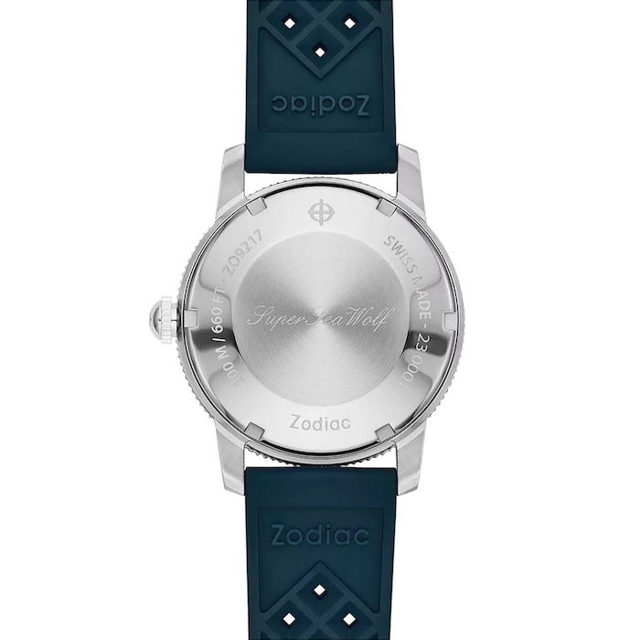 Zodiac Super Sea Wolf Skin Diver Automatic Rubber Strap Watch