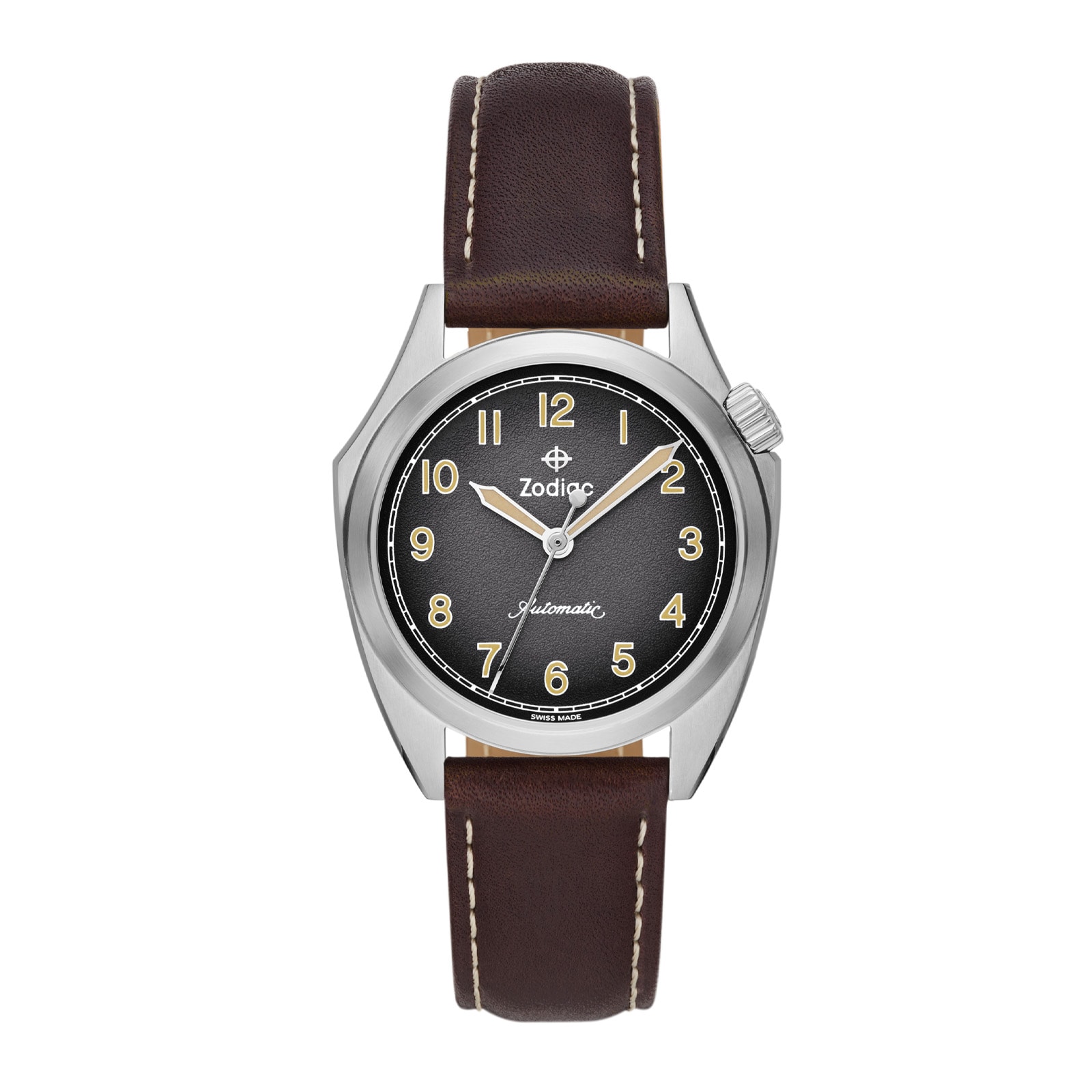 Zodiac Field Olympos Automatic Leather Watch