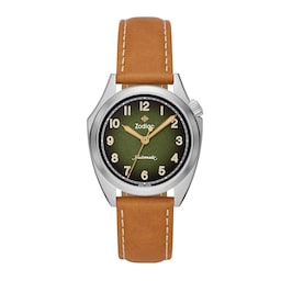 18450031 - Field Olympos Automatic Leather Watch