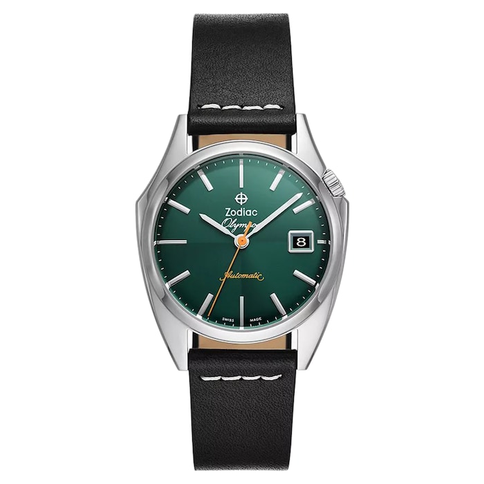 Zodiac Dress Olympos Automatic Leather Watch