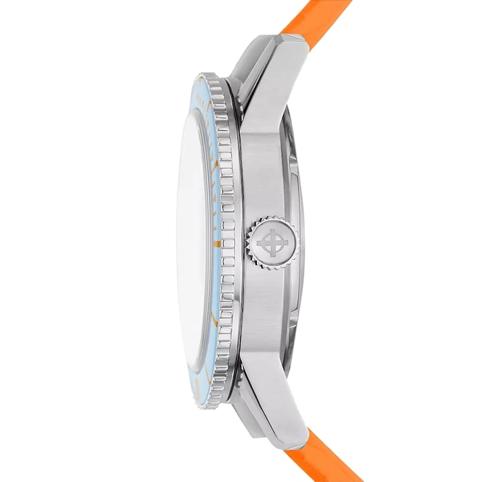 Zodiac Compression Diver Automatic Orange Rubber Watch