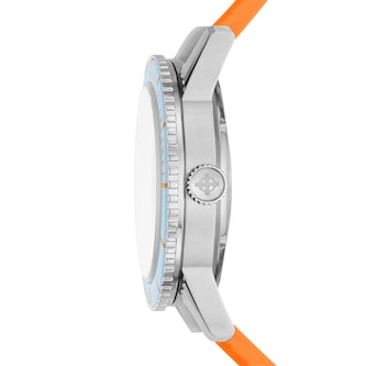 Zodiac Compression Diver Automatic Orange Rubber Watch