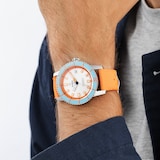 Zodiac Compression Diver Automatic Orange Rubber Watch