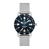 Zodiac Super Sea Compression Diver Blue Dial Stainless Steel Watch