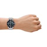 Zodiac Super Sea Compression Diver Blue Dial Stainless Steel Watch