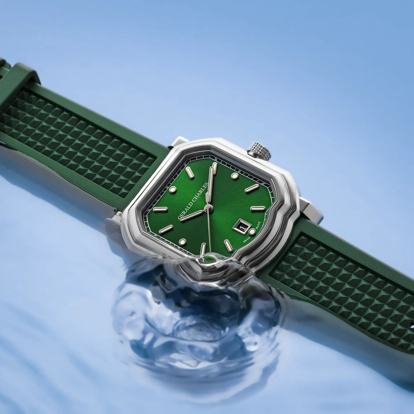 Gerald Charles Maestro 2.0 Ultra-Thin 39mm Mens Watch Green Gerald Charles Maestro 2.0 Ultra-Thin 39mm Mens Watch Green