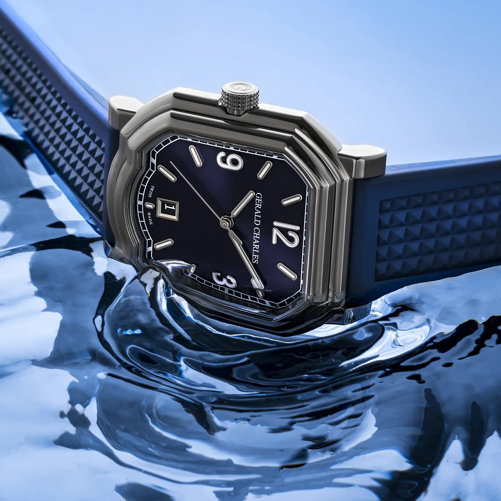 Gerald Charles Maestro GC Sport 39mm Mens Watch Blue Gerald Charles Maestro GC Sport 39mm Mens Watch Blue