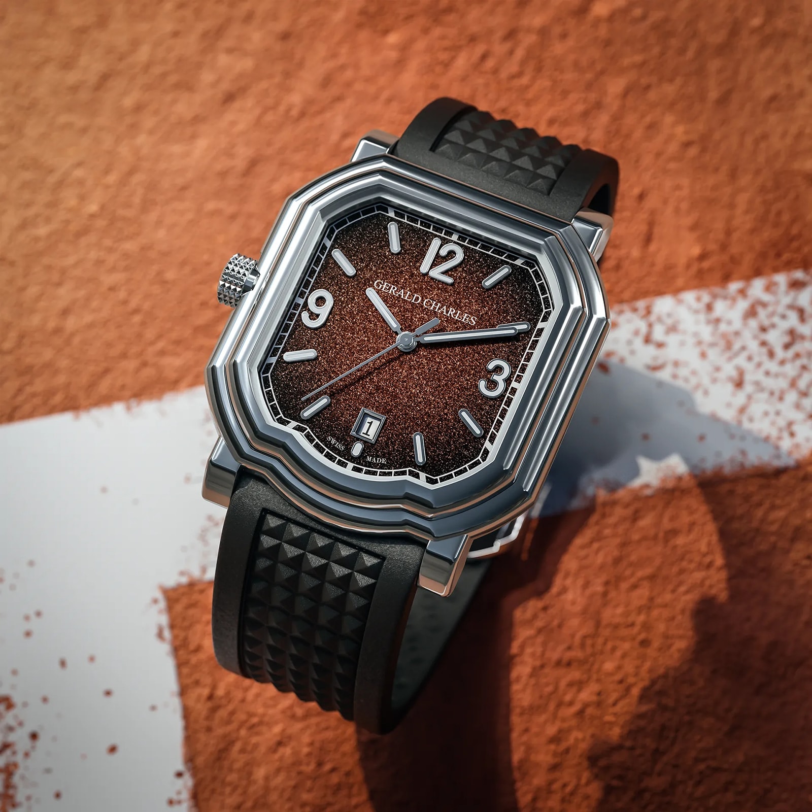 Gerald Charles Maestro GC Sport Limited Edition 39mm Mens Watch Brown Gerald Charles Maestro GC Sport Limited Edition 39mm Mens Watch Brown