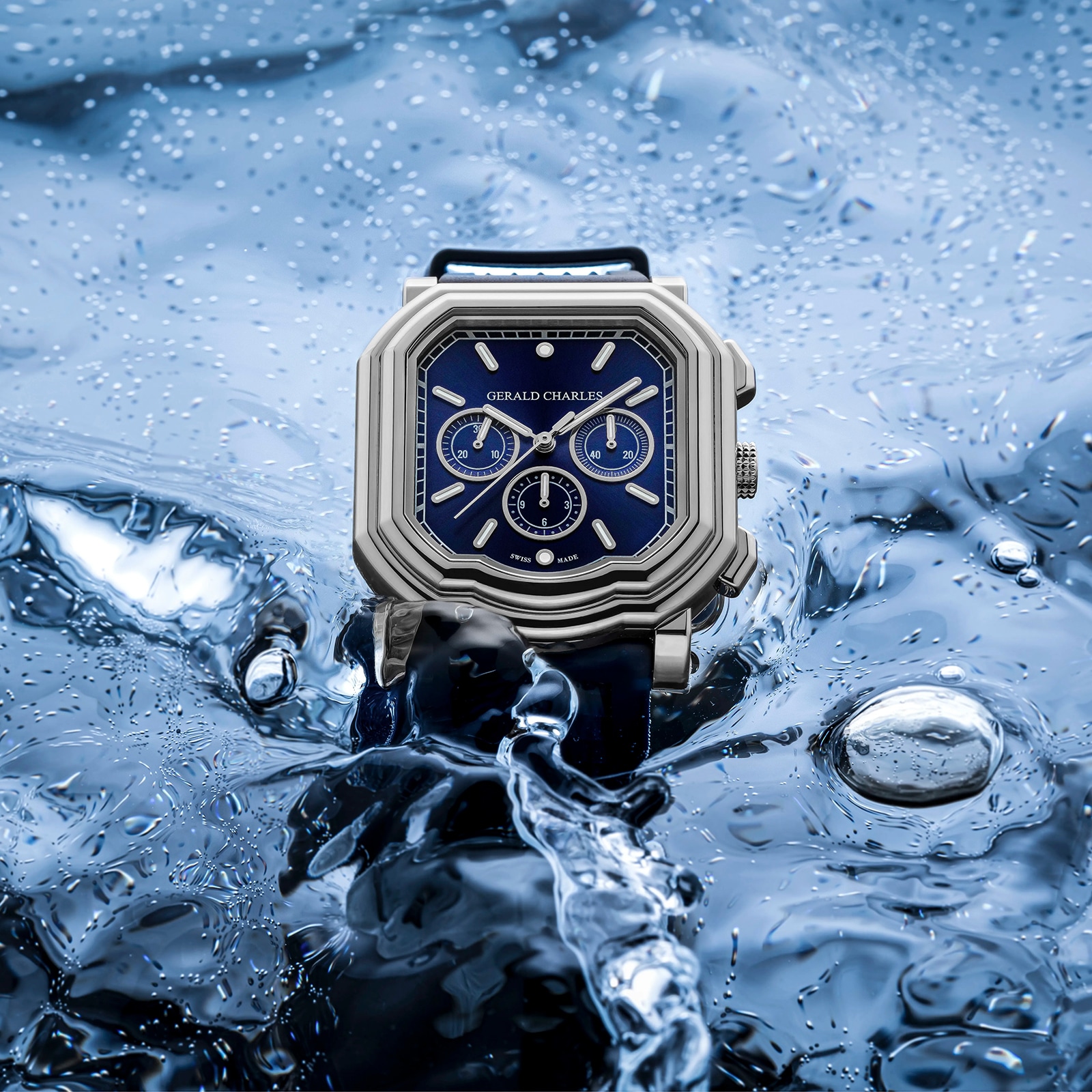 Gerald Charles Maestro 3.0 Chronograph 39mm Mens Watch Blue Gerald Charles Maestro 3.0 Chronograph 39mm Mens Watch Blue