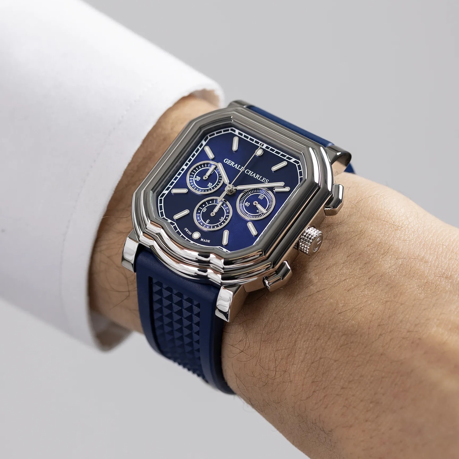 Gerald Charles Maestro 3.0 Chronograph 39mm Mens Watch Blue Gerald Charles Maestro 3.0 Chronograph 39mm Mens Watch Blue
