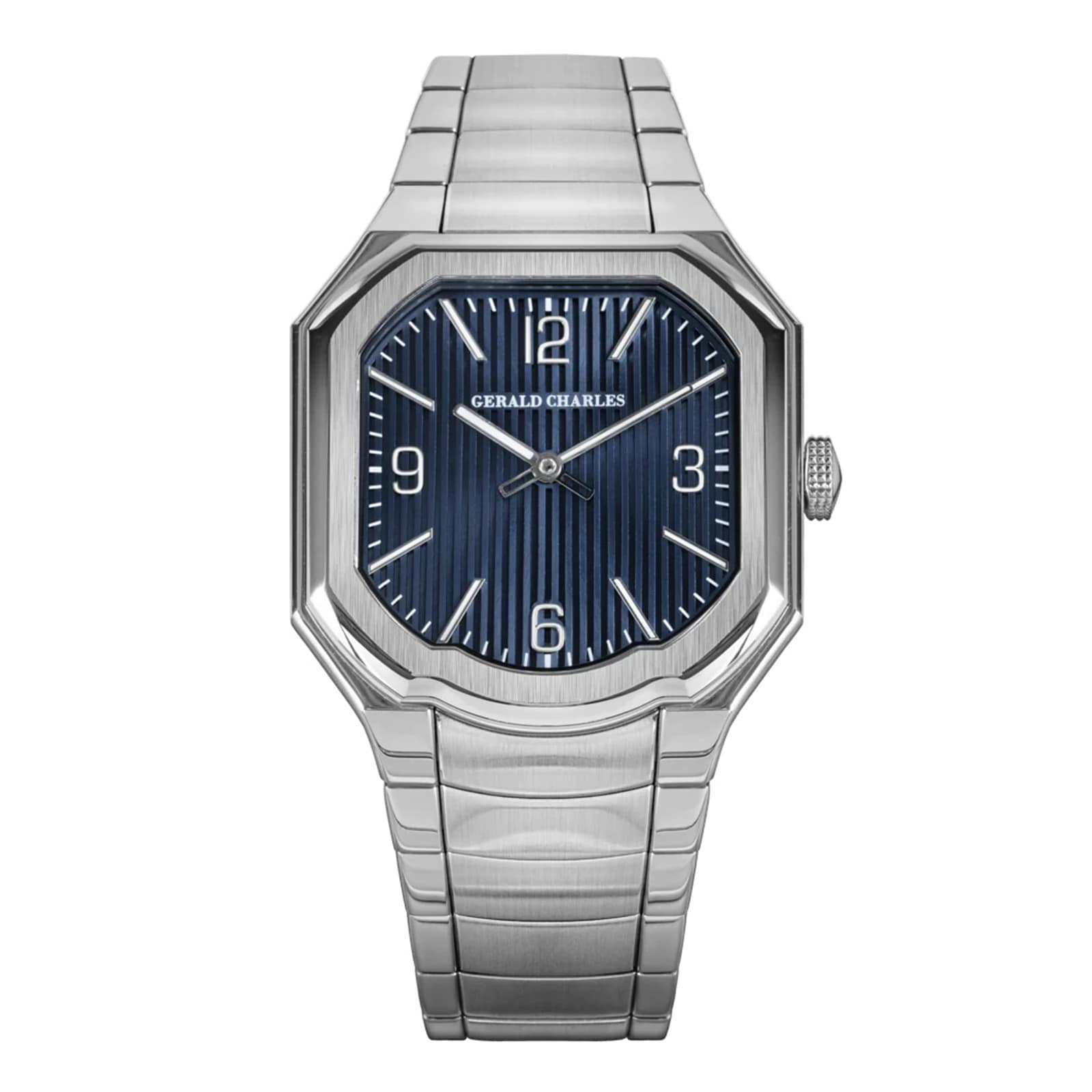 Gerald Charles Masterlink Blue 38mm Mens Watch Blue Gerald Charles Masterlink Blue 38mm Mens Watch Blue