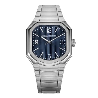Gerald Charles Masterlink Blue 38mm Mens Watch Blue