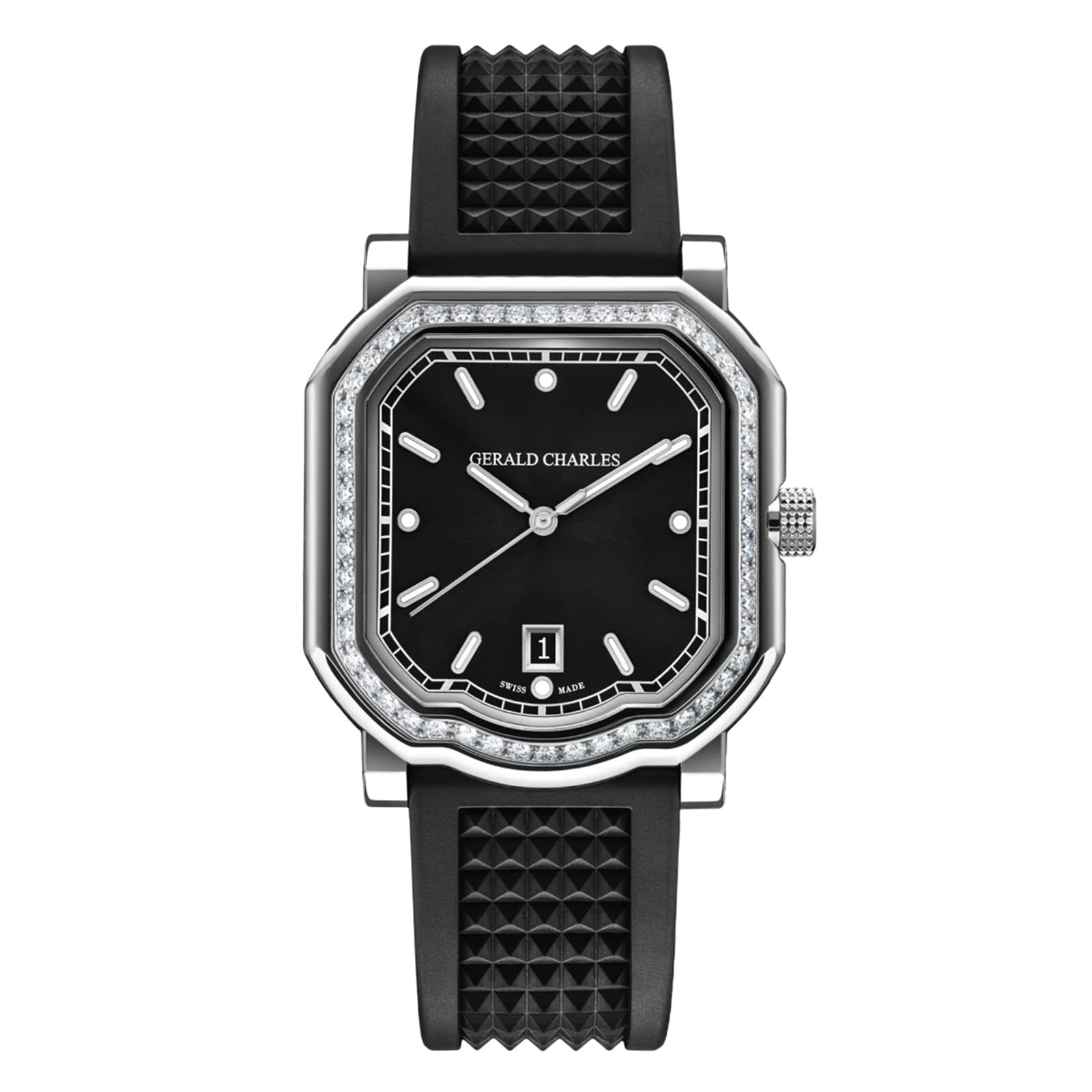 Gerald Charles Maestro 2.0 Ultra-Thin Gem-Set 39mm Mens Watch Black Gerald Charles Maestro 2.0 Ultra-Thin Gem-Set 39mm Mens Watch Black
