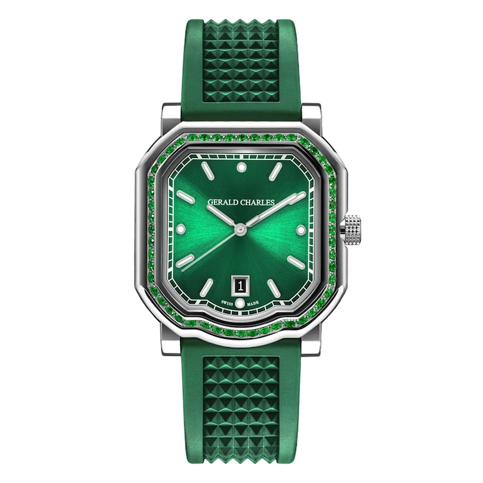 Gerald Charles Maestro 2.0 Ultra-Thin Gem-Set 39mm Mens Watch Green