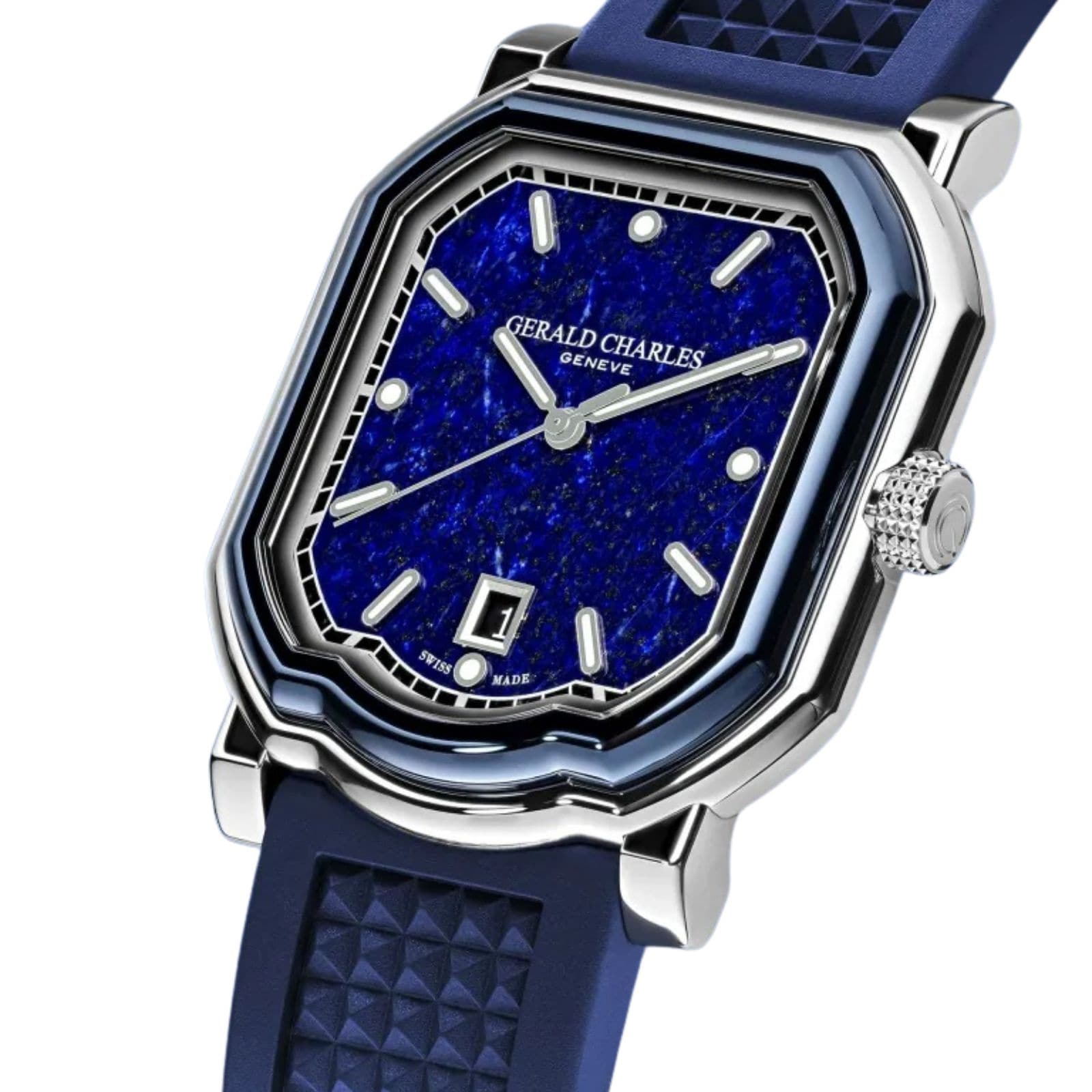 Gerald Charles Maestro 2.0 Ultra-Thin 39mm Mens Watch Blue Gerald Charles Maestro 2.0 Ultra-Thin 39mm Mens Watch Blue