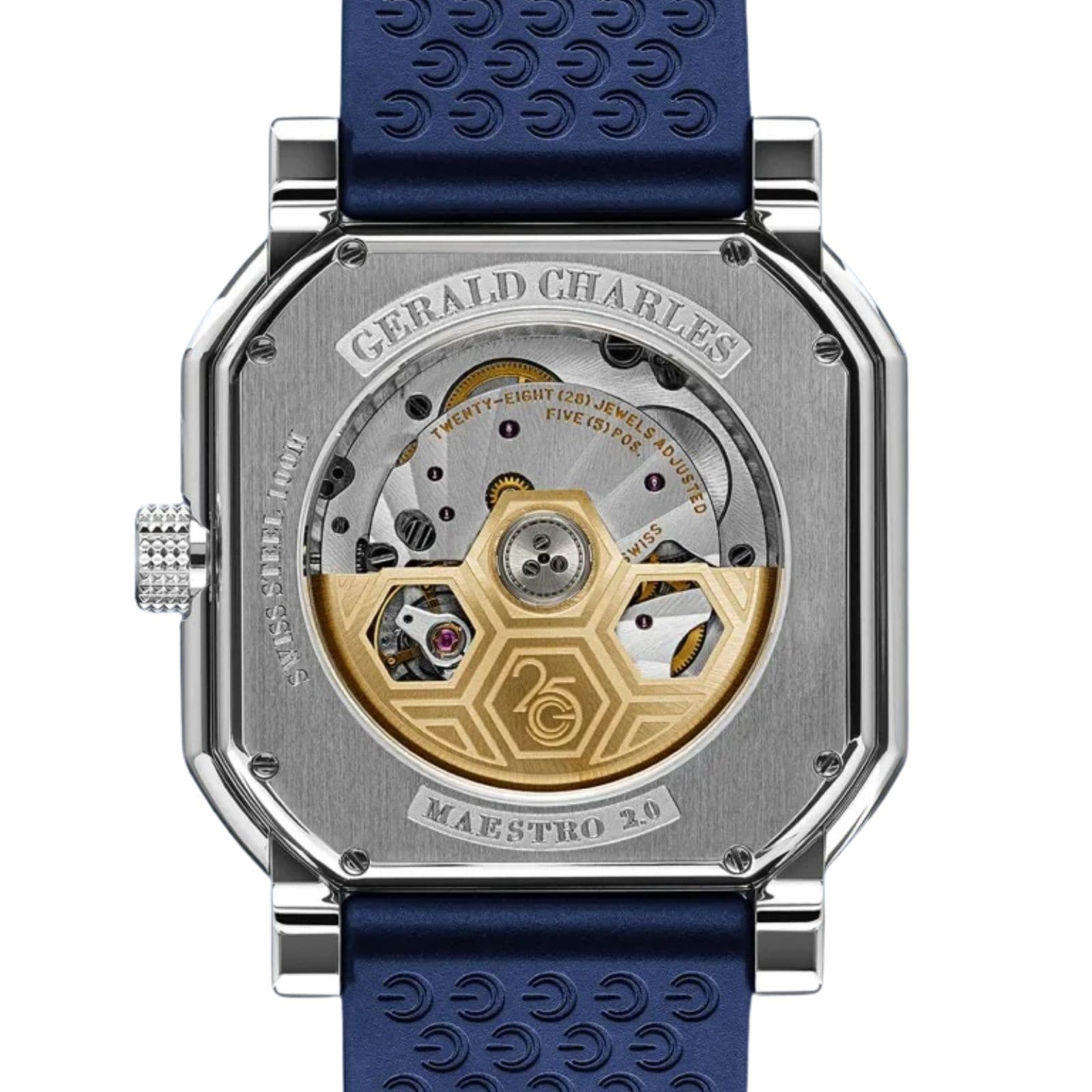 Gerald Charles Maestro 2.0 Ultra-Thin 39mm Mens Watch Blue Gerald Charles Maestro 2.0 Ultra-Thin 39mm Mens Watch Blue