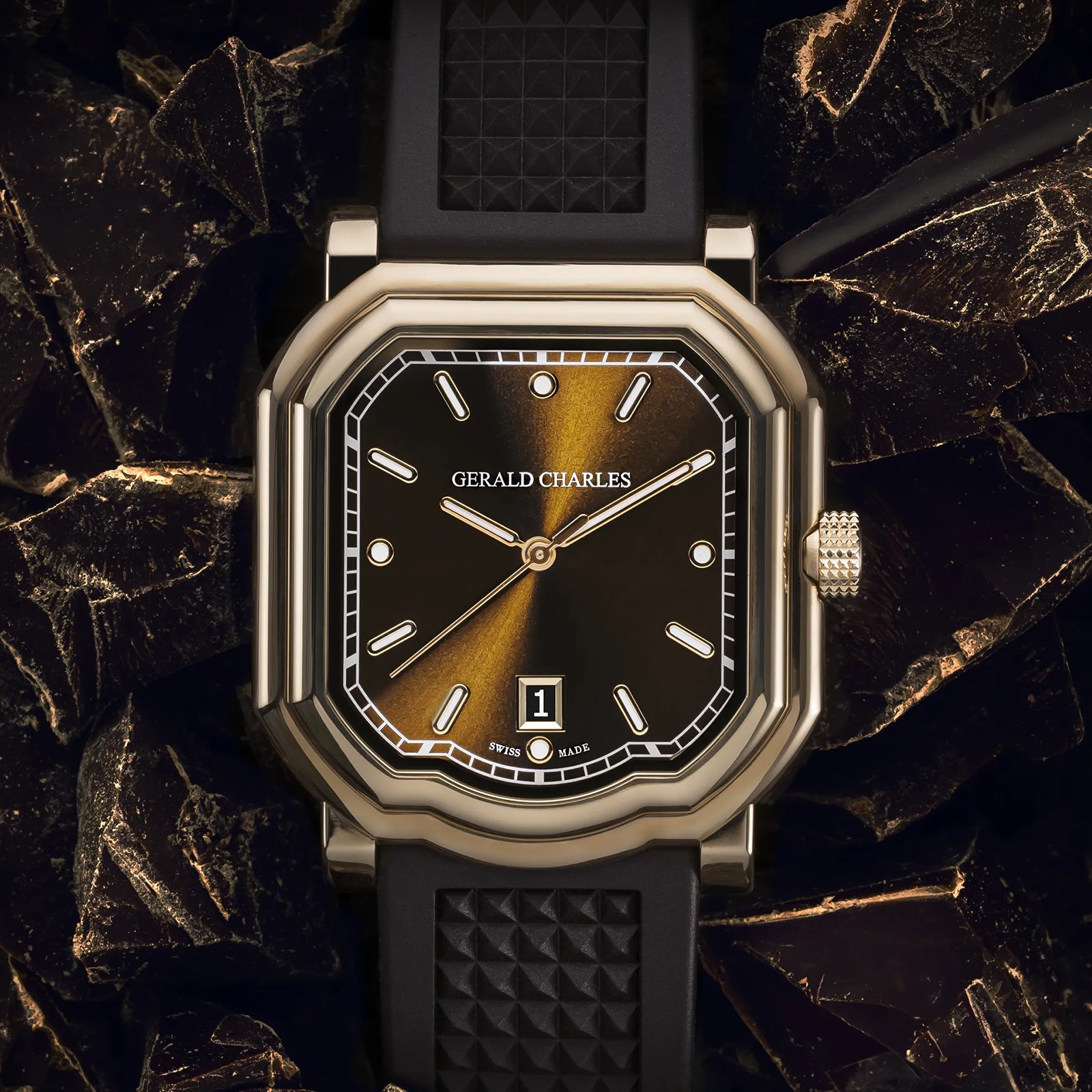 Gerald Charles Maestro 2.0 Ultra-Thin 39mm Mens Watch Brown Gerald Charles Maestro 2.0 Ultra-Thin 39mm Mens Watch Brown
