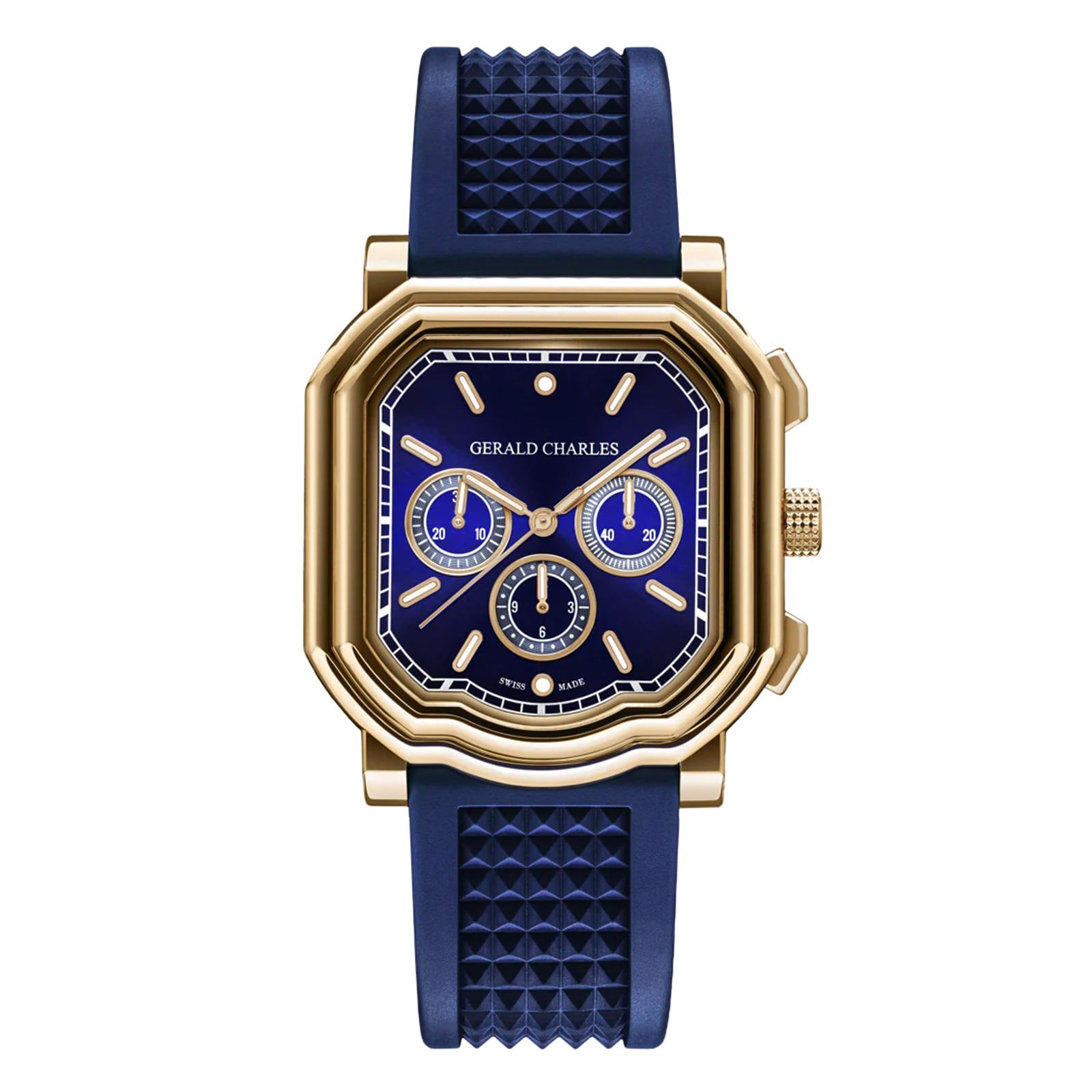 Maestro 3.0 Chronograph 39mm Mens Watch Blue 18K Rose Gold